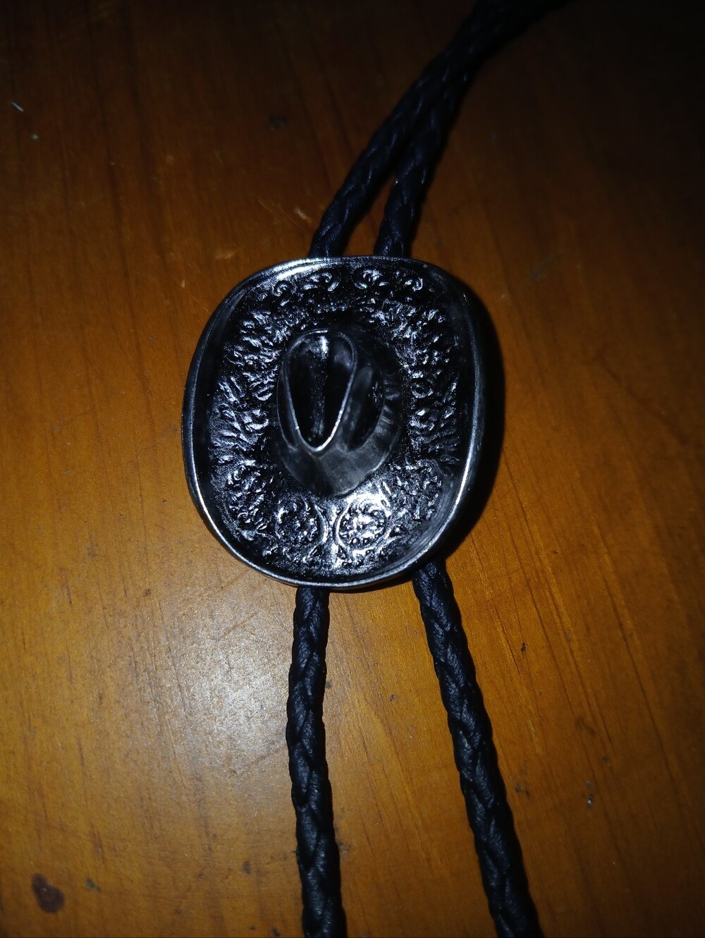 Vintage Style Western Bolo Tie Braided Black New